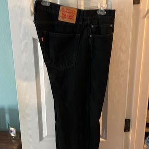 NWOT Mens Levis 505 dark canvas jeans 36x32 worn a few times washed only once